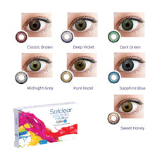 Load image into Gallery viewer, Sofclear COLOURS with BioMoist Monthly Disposable
