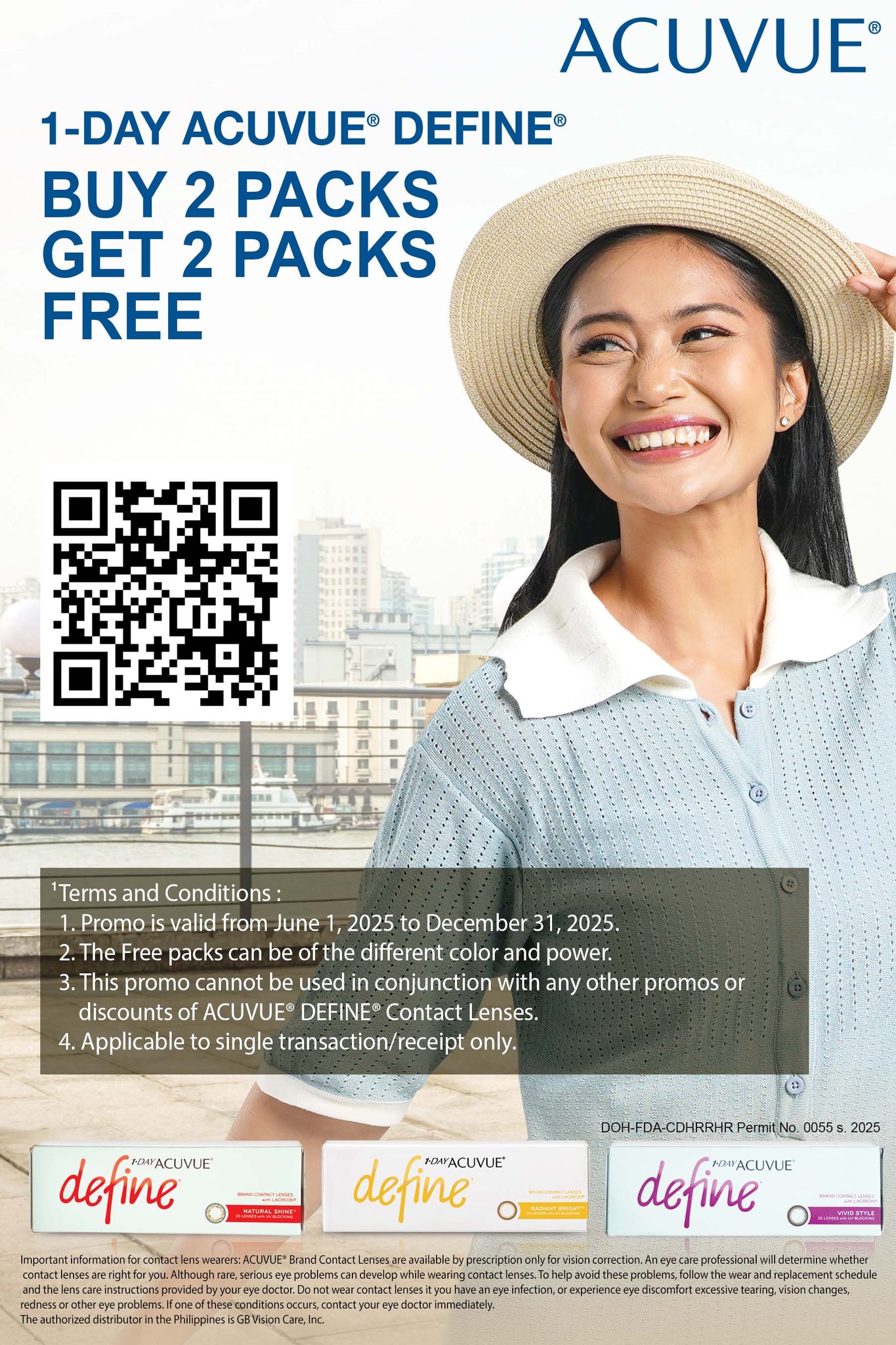 ACUVUE 1DAY DEFINE COLORED CONTACT LENSES Optical