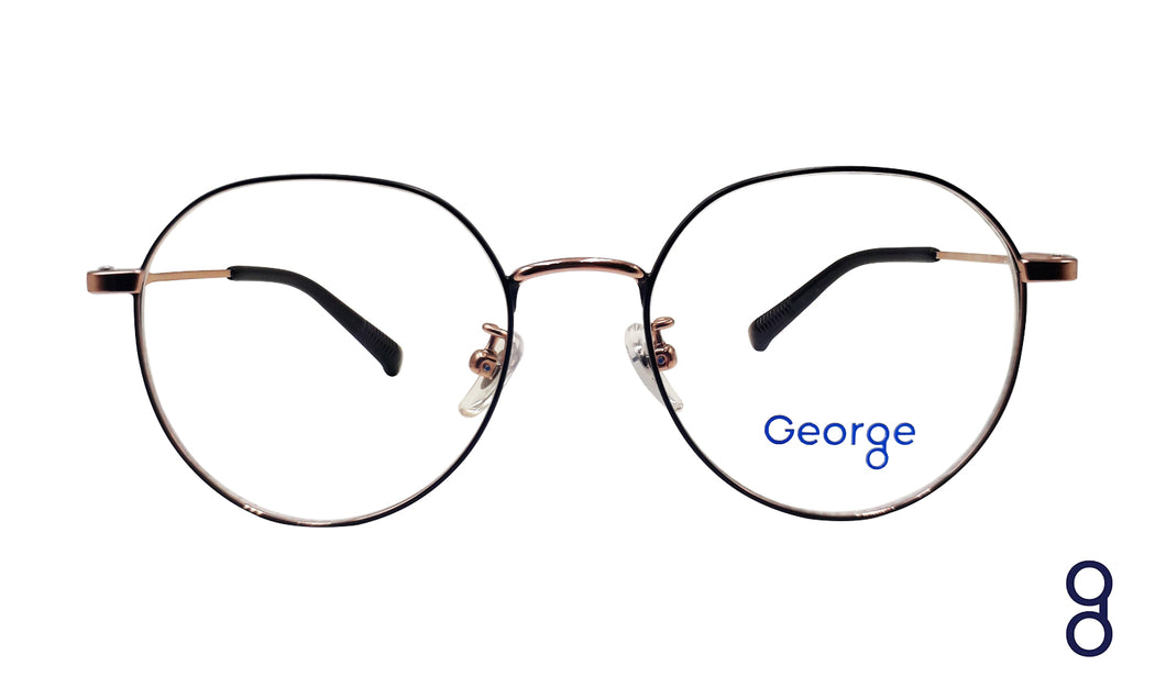 George HB 15205 Black / Rose Gold